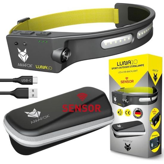 Lampe de Course de Poitrine pour Coureur, Lampe de Jogging de Nuit LED