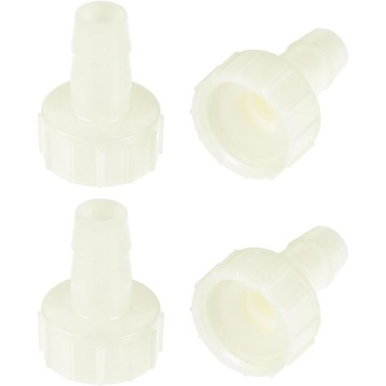 Raccord Cannelé En Laiton 10mm Barbelé X G1/2 Femelle - Lot De 2, Couleur Or, Pour Air, Eau, Carburant