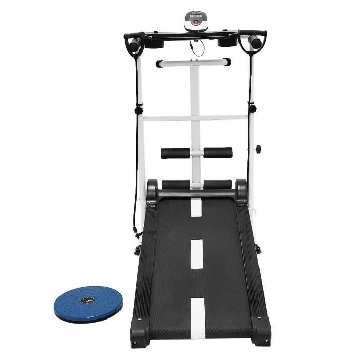 FAN Tapis de Course Pliable Manuel Tapis de Marche avec écran LED, Courir, Sit-ups, pour la Maison ou Le Bureau Charge maximale 150k