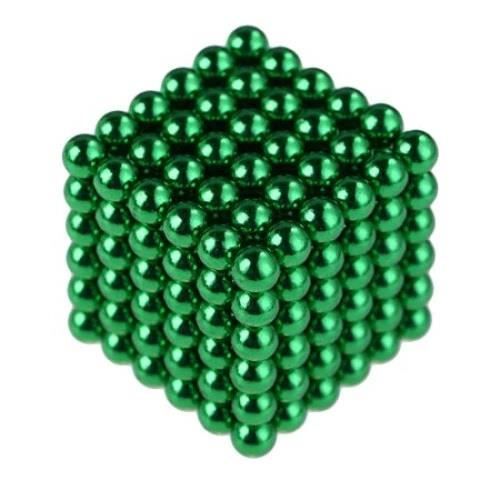 Billes Magnétiques Anti-Stress, 216 Magnet Balls, Billes Aimantées 5mm, Cube magnétique, couleur verte
