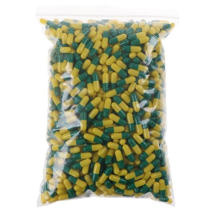 1000 pièces-sac Capsule de gélatine vide Capsule de gélatine vide Capsule de gélatine dure Gel cachère clair pour le sto SD10232