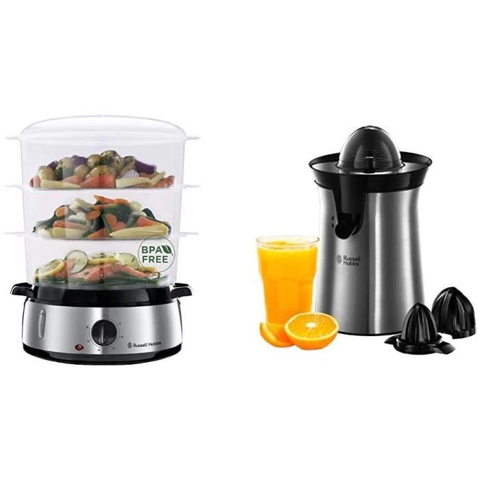 CUISEUR A RIZ ll Hobbs Cuiseur Vapeur 9L Programmable Minuteur Cuisson Leacutegumes Riz Russell Hobbs Presse Agrumes Electriq240