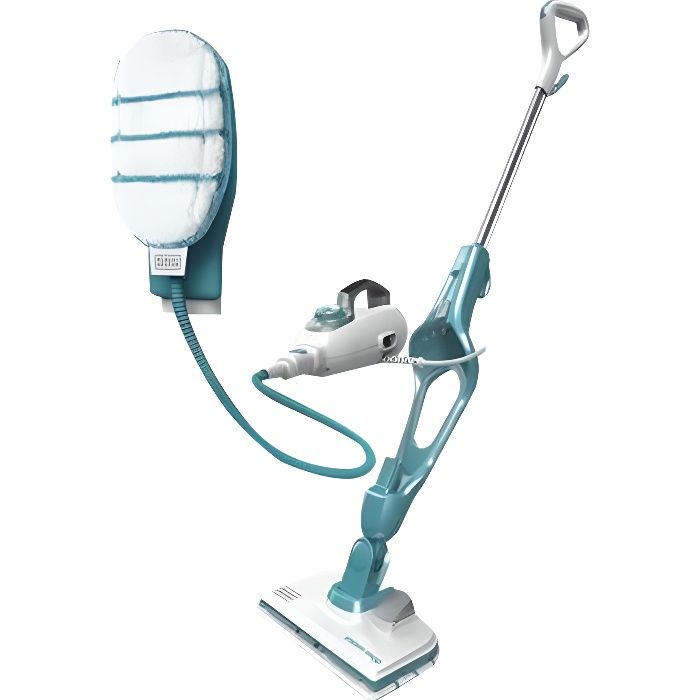 Black & Decker steam-mop FSMH1321JMD Nettoyeur à vapeur balai blanc-aqua