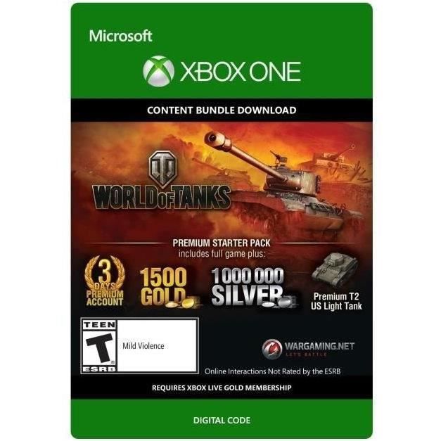 DLC World of Tanks: Premium Starter Pack pour Xbox One