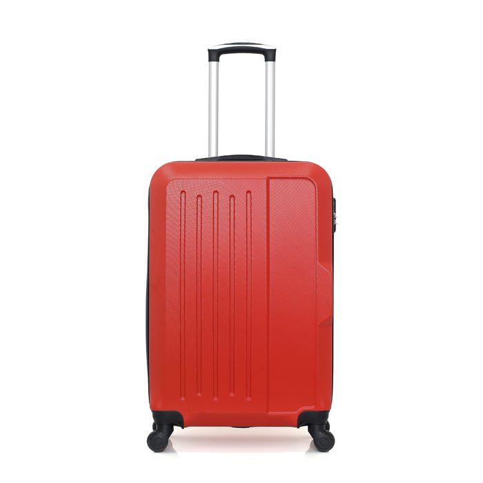 HERO – VALISE WEEK-END - ABS – 65cm – 4 roues – VESUVIO – ROUGE