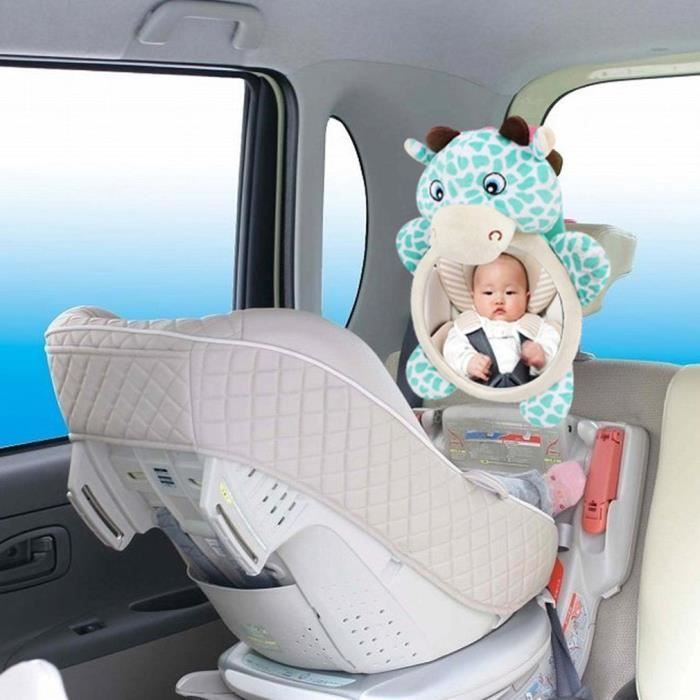 Couverture de siège arrière de voiture de miroir de conception de kawaii drôle pour bébé enfant enfants arrière vue de sécurité vu