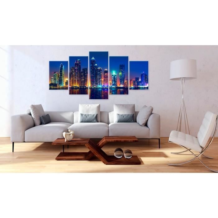Tableau Villes du monde Villes Magnifique de 200x100 Nights in Dubai