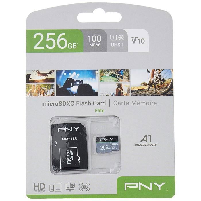 PNY Carte microSDXC Elite - 128 Go - Classe 10/UHS-I (U1)