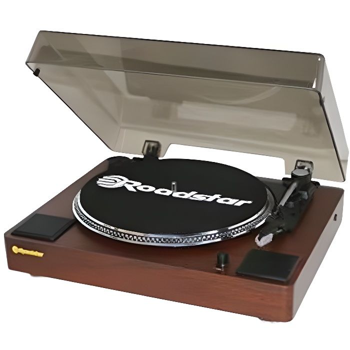 Roadstar TT-260SPK Platine Tourne-Disque à entraînement Direct Bois - Platines (Tourne-Disque à entraînement Direct, Automatique, Bo