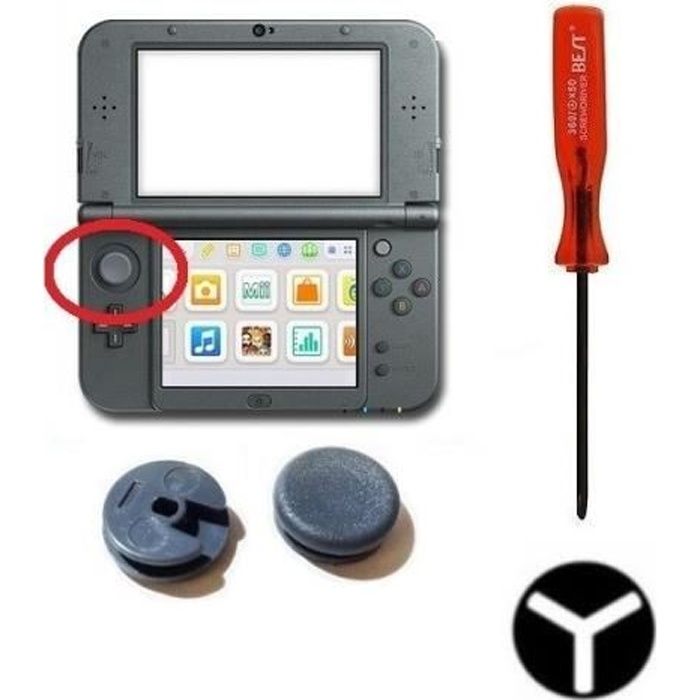 boutons analog gris pad stick pour joystick nintendo 3DS XL LL tournevis triwing Skyexpert