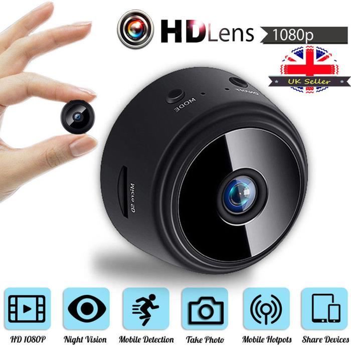 A9miniDV WIFI Mini Caméra Espion HD1080P Sports DV avec Vision, 1080P HD WIFI vision nocturne magnétique sans fil DV WIFI caméra