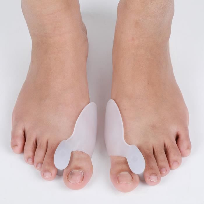 VGEBY Correcteur hallux valgus amélioré Jour et nuit avec ceinture de correction pour gros orteils en os Silicone