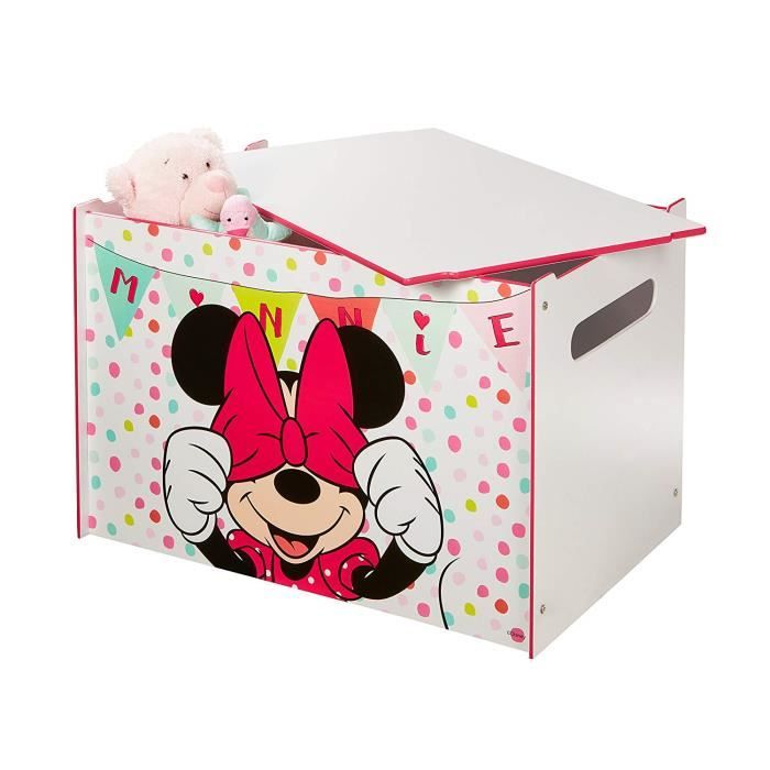 Coffre à jouets coffre de rangement Disney Minnie Mouse