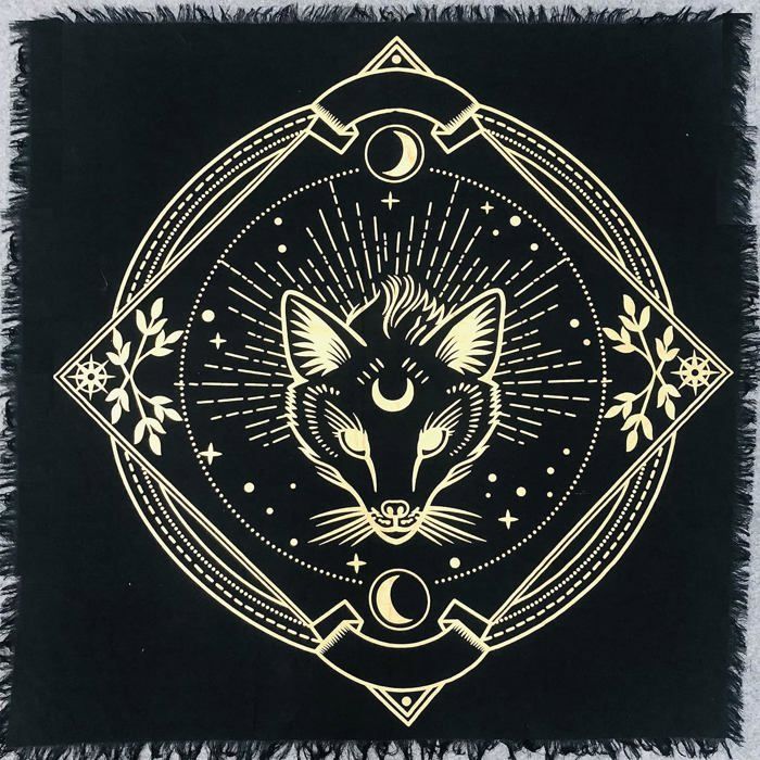 Cartes de Tarot d'autel Nappe en velours doux Divination Divination