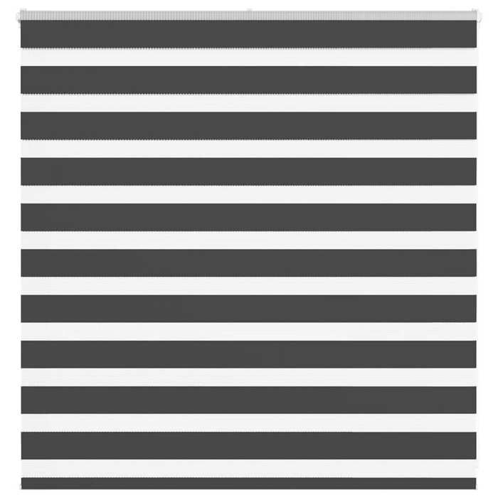 vidaXL Store zèbre noir 140x100 cm largeur du tissu 1359 cm polyester store à enrouleur zébré store zébré pour fenêtre 4014217