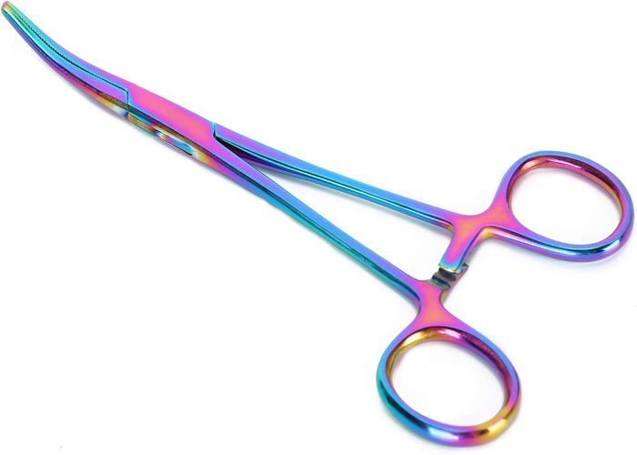 Meilleurs prix pour Ciseaux hémostatiques pour toilettage d'animaux de compagnie Pince à épiler pour arracher les poils d'oreilles de chien en acier in