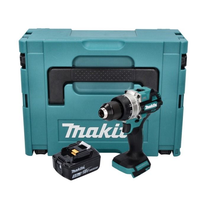 Perceuse visseuse sans fil Makita DDF 486 18 V 130 Nm Brushless 1x batterie 5 0 Ah Makpac - vue 1