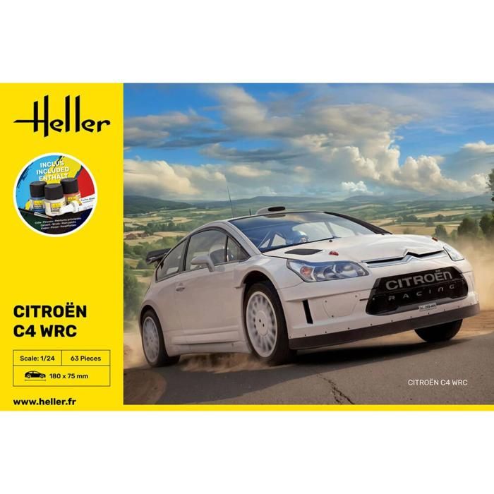 Maquette Heller Citroën C4 Hôtel Taxi - 1/24 - NEUVE