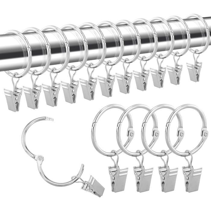Accroche Rideau Pince Rideau,Pince Rideaux,50 Pièces Anneaux à Pince,Pince Pour Rideaux Crochet Rideau Accroche Rideau Pince Rideau,Pince Rideaux,50 Pièces Anneaux à Pince,Pince Pour Rideaux Crochet Rideau