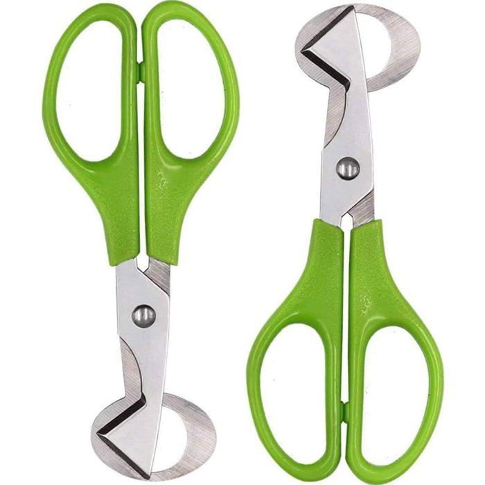 Lot 4 Ciseaux Ouvre-Oeufs De Caille Colorés - Acier Inoxydable Ergonomique Cuisine Pratique