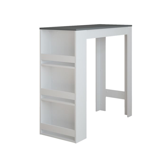 Table de bar Repose 45x110cm Blanc/Anthracite Vicco 55356