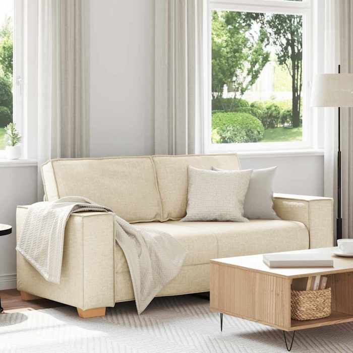 Haute Qualité Canapé 2 places moderne - ZENCORE - pour bavarder lire - en lin 180x78x84cm C37267