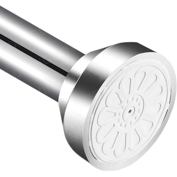 Tringle de douche extensible - CACTOSE - Acier inoxydable SUS304 - Extensible 50-80 cm - Charge maximale 16 kg
