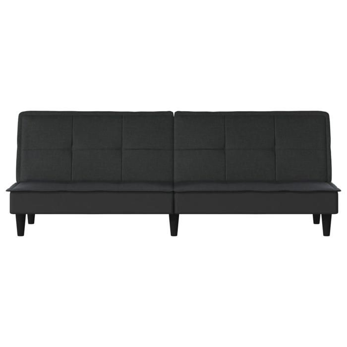 Noir SOFA Convertible - Moderne - Canapé-lit - noir tissu C611
