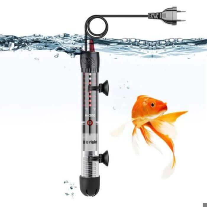 Chauffage daquarium 50W – submersible – thermostat réglable – pour 20-60L