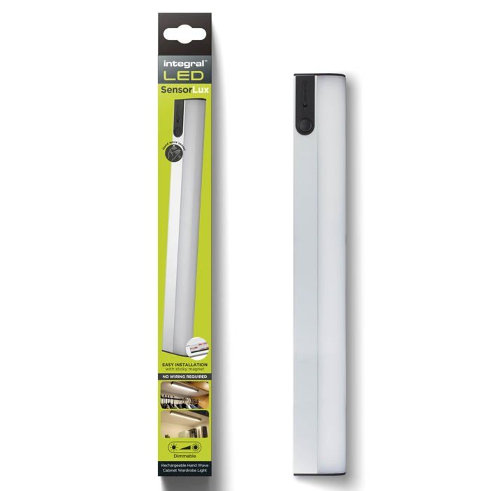 LED SensorLux Blanc Chaud Dimmable Détection de Mouvement eclairage led cuisine sous meuble Bande Magnétique - Construction Alumin