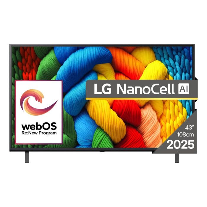TV LG NanoCell 43NANO80A3B 43 4K Ultra HD Smart TV WiFi HDR - vue 2