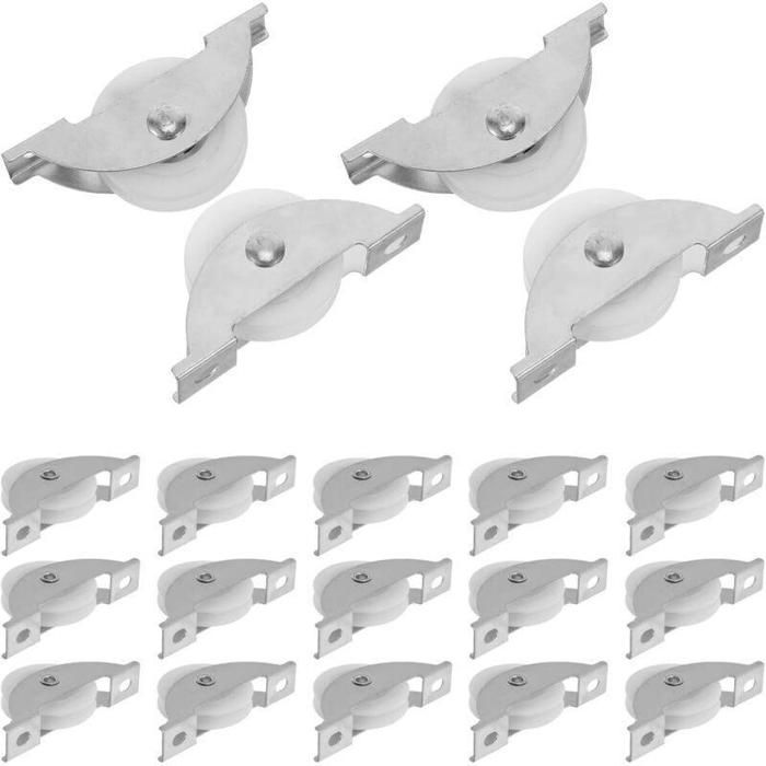 Lot de 20 Galets Guidage Nylon Blanc Zingué Portes Coulissantes Silencieuses Poulies Billes Résistantes Placard Fenêtre Meuble Lot de 20 Galets Guidage Nylon Blanc Zingué Portes Coulissantes Silencieuses Poulies Billes Résistantes Placard Fenêtre Meuble