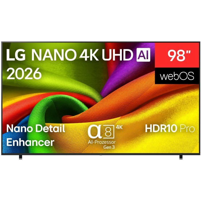 TV LG LED 98NU900B6LB 98 4K UltraHD 120Hz Smart TV WebOS HDR10 Gaming IA