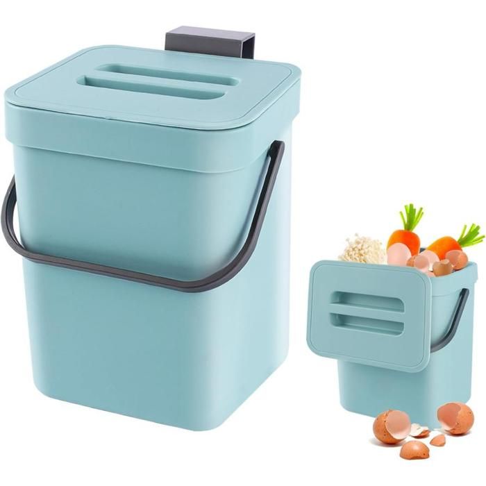 Petit Seau à Compost de Cuisine Poubelle à Suspendre