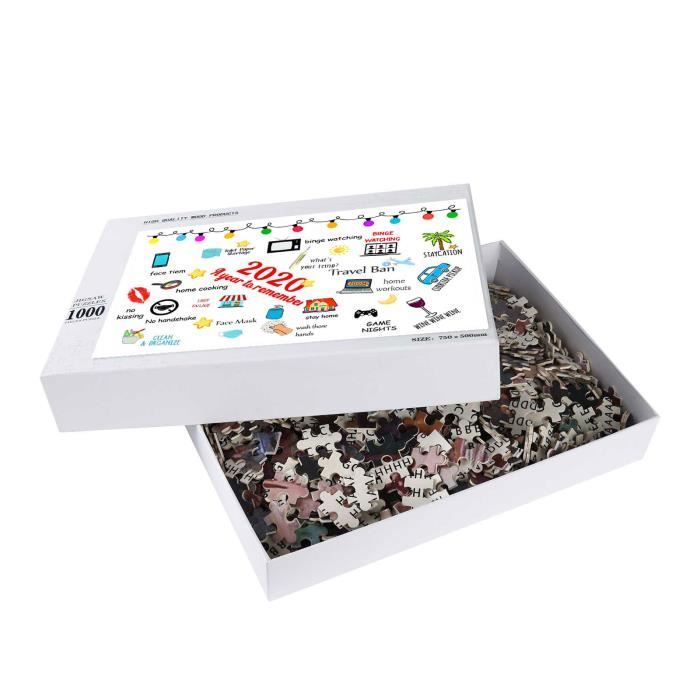 Puzzle enfant 2020 souvenirs créatifs 1000 pièces en bois adultes
