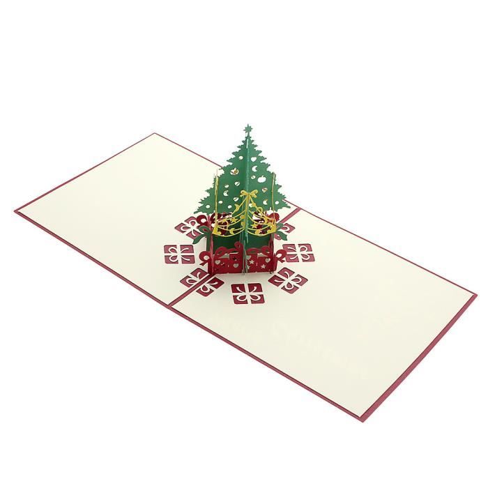 Carte De Voeux 3d Artisanal Decoupage Noel Sapin Decor Noel Achat Vente Carte Postale Carte De Voeux 3d Artisanal Cdiscount