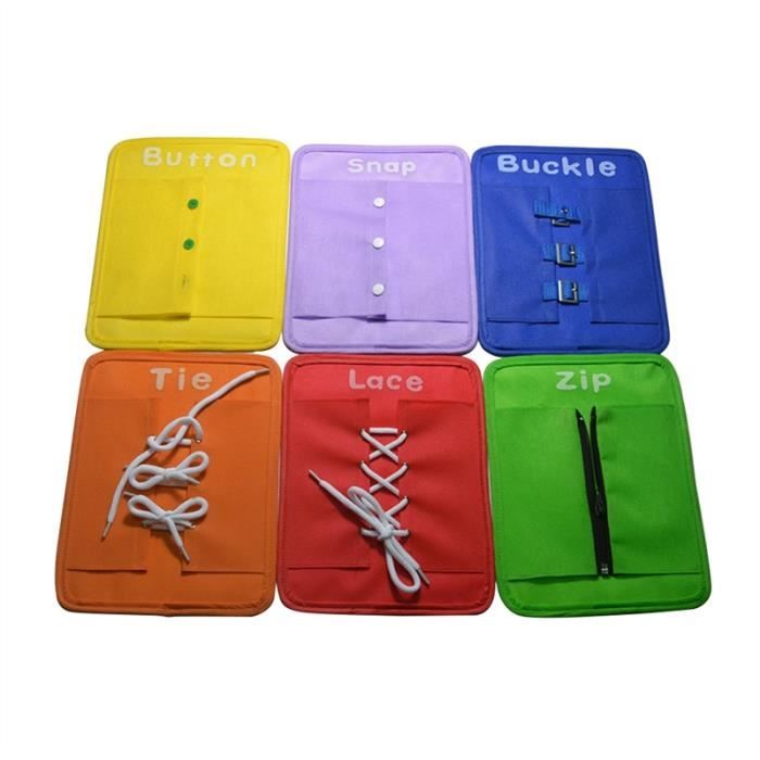 6pcs Bebe Apprendre A Habiller Conseil Conseil D Apprentissage De Base Competences Toddler S Habiller Eveil Education Cdiscount Jeux Jouets