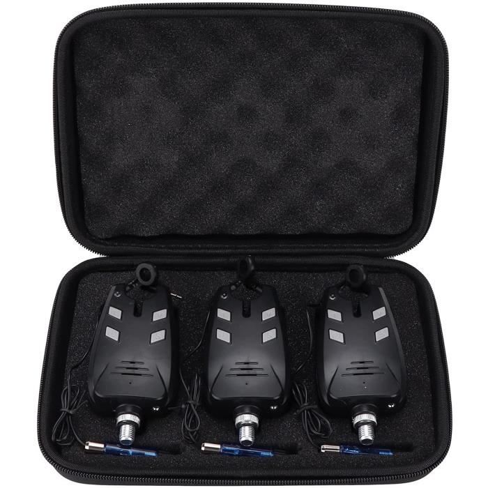 Lot De 4 Détecteurs De Touche Lumineux LED Pour Pêche à La Carpe – Avec Bobine Et Clip Réglable - 9
