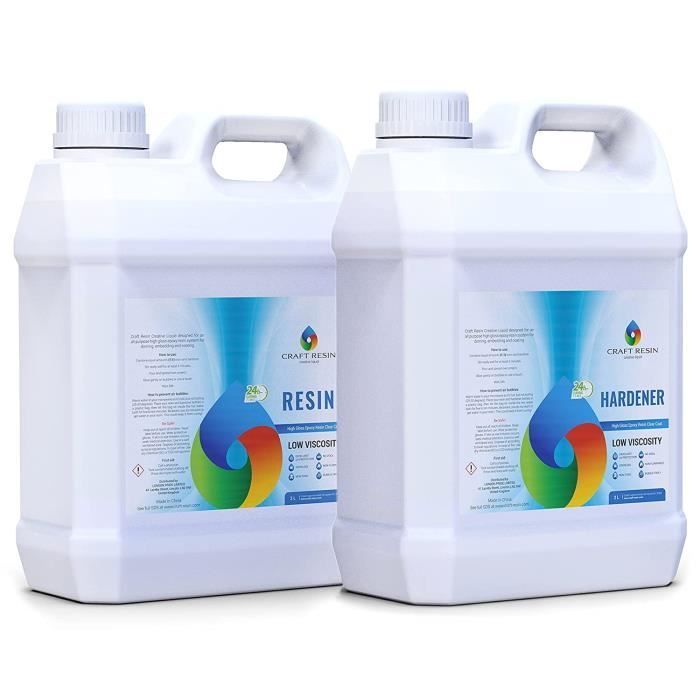 E Kit de Résine Epoxy Résine Epoxy Sans Danger, Résistante aux UV et à la Chaleur, Pas de