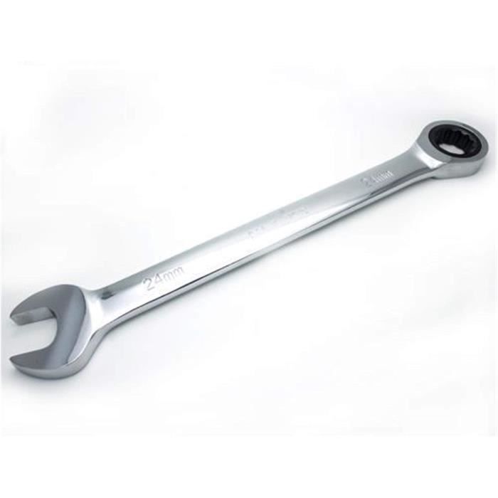Jeu De 8 Clés Plates à Cliquet – Tailles 8 à 19 Mm – 72 Dents, Acier Chrome-vanadium – Pour Réparation Auto, Moto, Bricolage – Boîtier Inclus