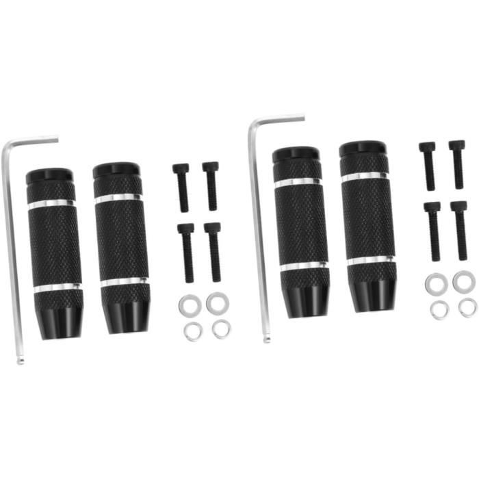 1 Paire De Pédales Arrière Vélo Pliantes - Repose-Pieds Enfants/Adultes - Alliage Aluminium