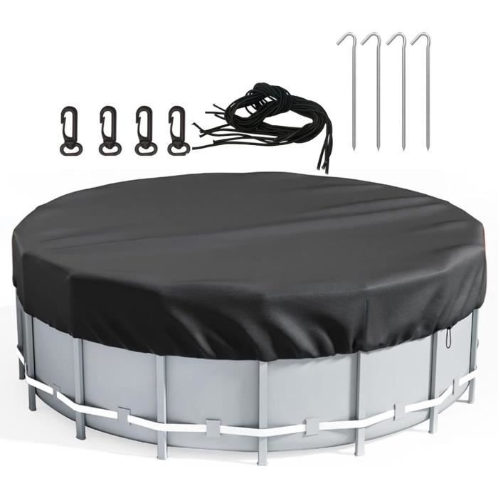 Housse De Bain à Remous,Bache Piscine Pour Bassin,Oxford Couverture De Spa Avec Cordon De Serrage,Bache Spa ImperméAble Housse De Protection Pour Bain à Remous Étanche à La Poussière(Size:200x150x20CM