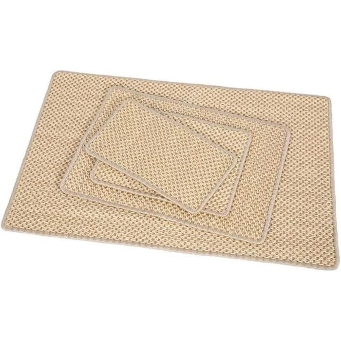 KARAT Paillasson En Sisal Pour Chats,Tapis Griffoir,Tapis De Grattage Pour Chats,Tapis à Griffer,Tapis à Gratter Résistant,Protection Pour Meubles Et Le Bien-être Du Chat (Marron Foncé 100x100 Cm