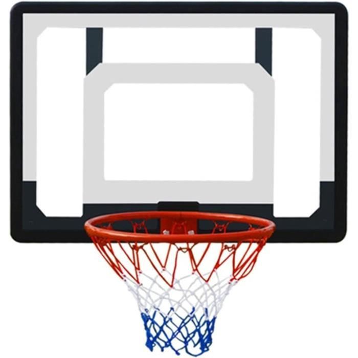 Cerceau Basket Intérieur Avec Panneau D'affichage - Pour Porte De Chambre, Enfants Et Adultes - Noir Et Blanc