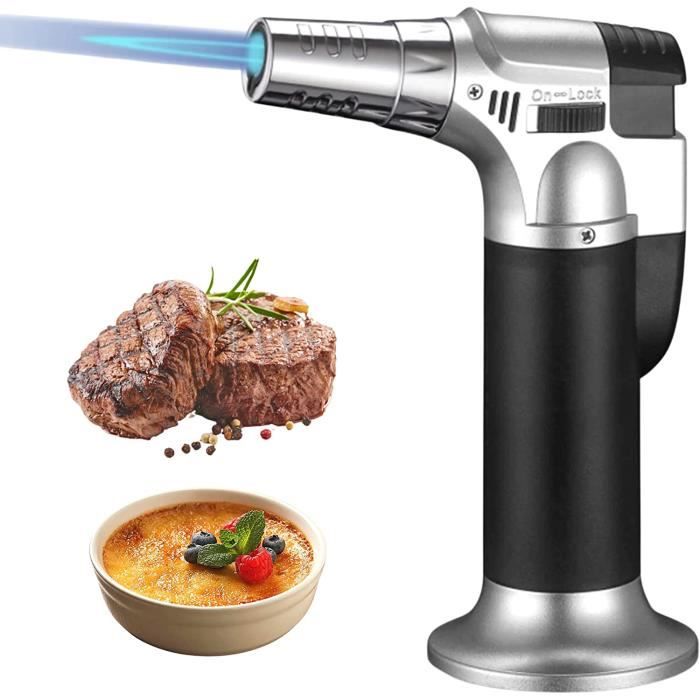 Chalumeau De Cuisine Professionnel Réglable - Torche à Butane Pour Crème Brûlée, Barbecue Et Artisanat - Flamme Jusqu'à 1300°C