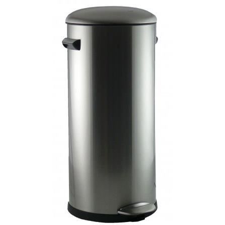 Poubelle De Cuisine A Pedale Chrome Vintage 30l Achat Vente