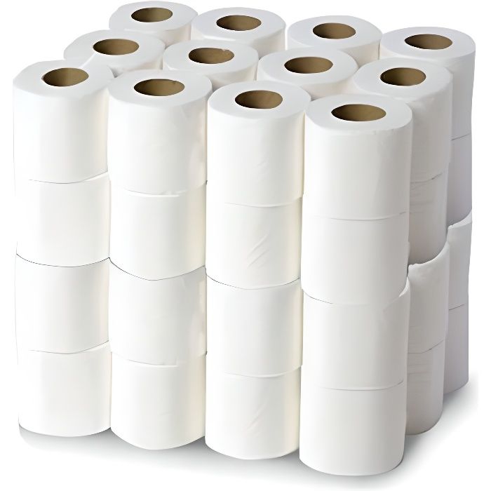 Papier toilette gaufré 3x16g/m² - 48 rouleaux 3 plis - 200 formats 22x11cm  - Cdiscount Au quotidien