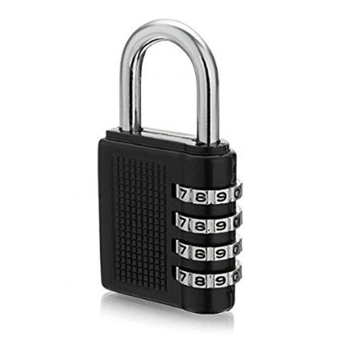 Cadenas à combinaison à 4 chiffres, résistant aux intempéries, boîtier