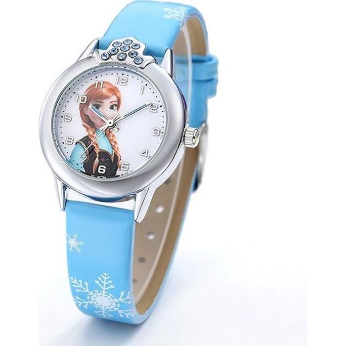 Montre Quartz Enfant Reine Des Neiges 2 Anna Couleur Bleu