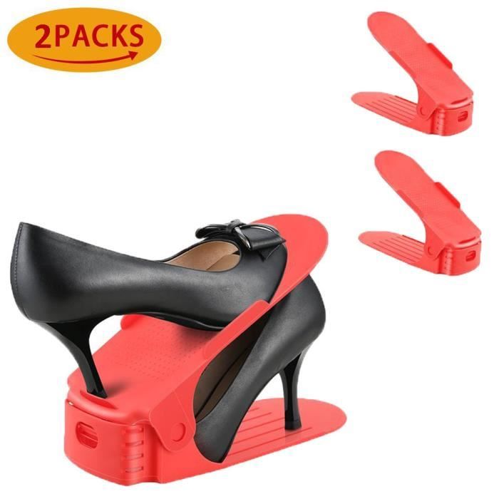 Réglable à Chaussures,Rangement Chaussure Pour Empiler Les Chaussures R Glable Organiseur De Plastique M 908945